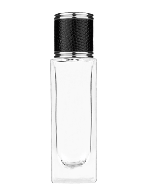 1 oz (30ML) Short Square Clear Glass Bottle